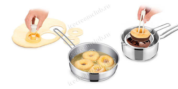 Второе дополнительное изображение для товара Форма для пончиков с щипцами Tescoma 630047