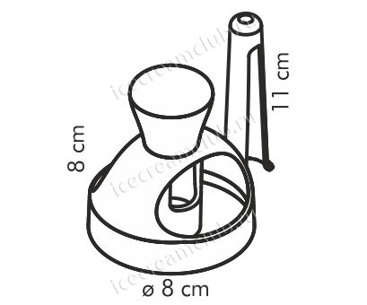 Третье дополнительное изображение для товара Форма для пончиков с щипцами Tescoma 630047