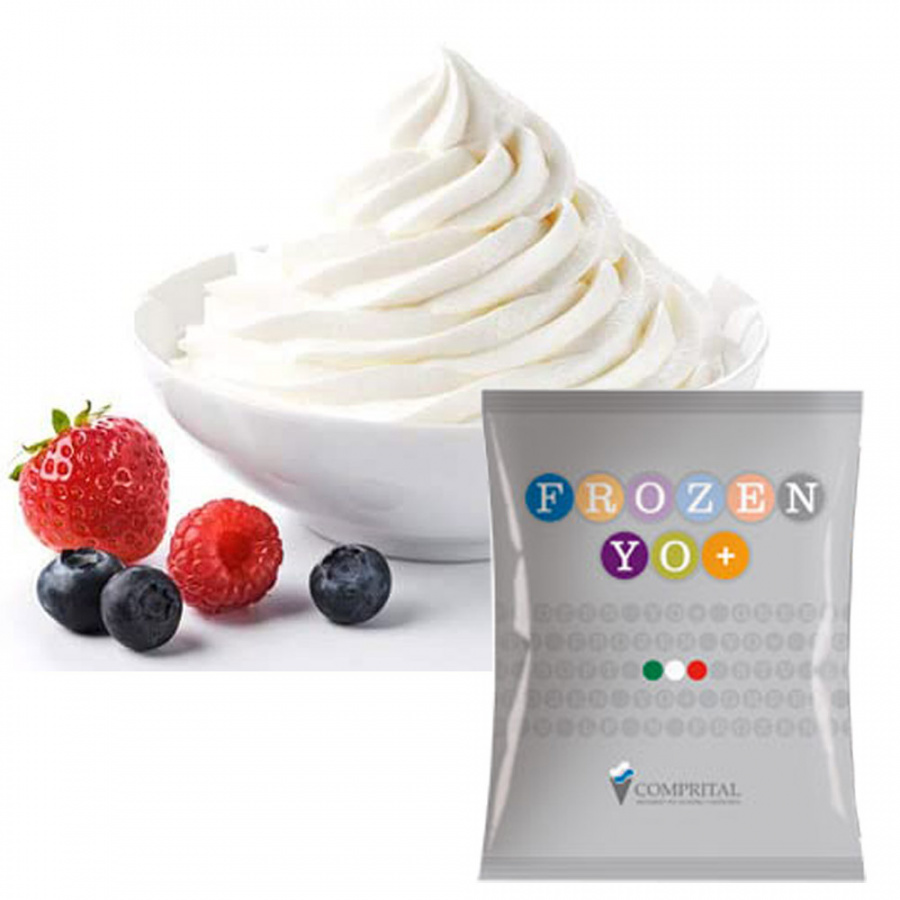 Сухая смесь для мороженого FROZEN YO «Фрозен йогурт U», пакет 1,5 кг (Comprital, Италия) основное изображение