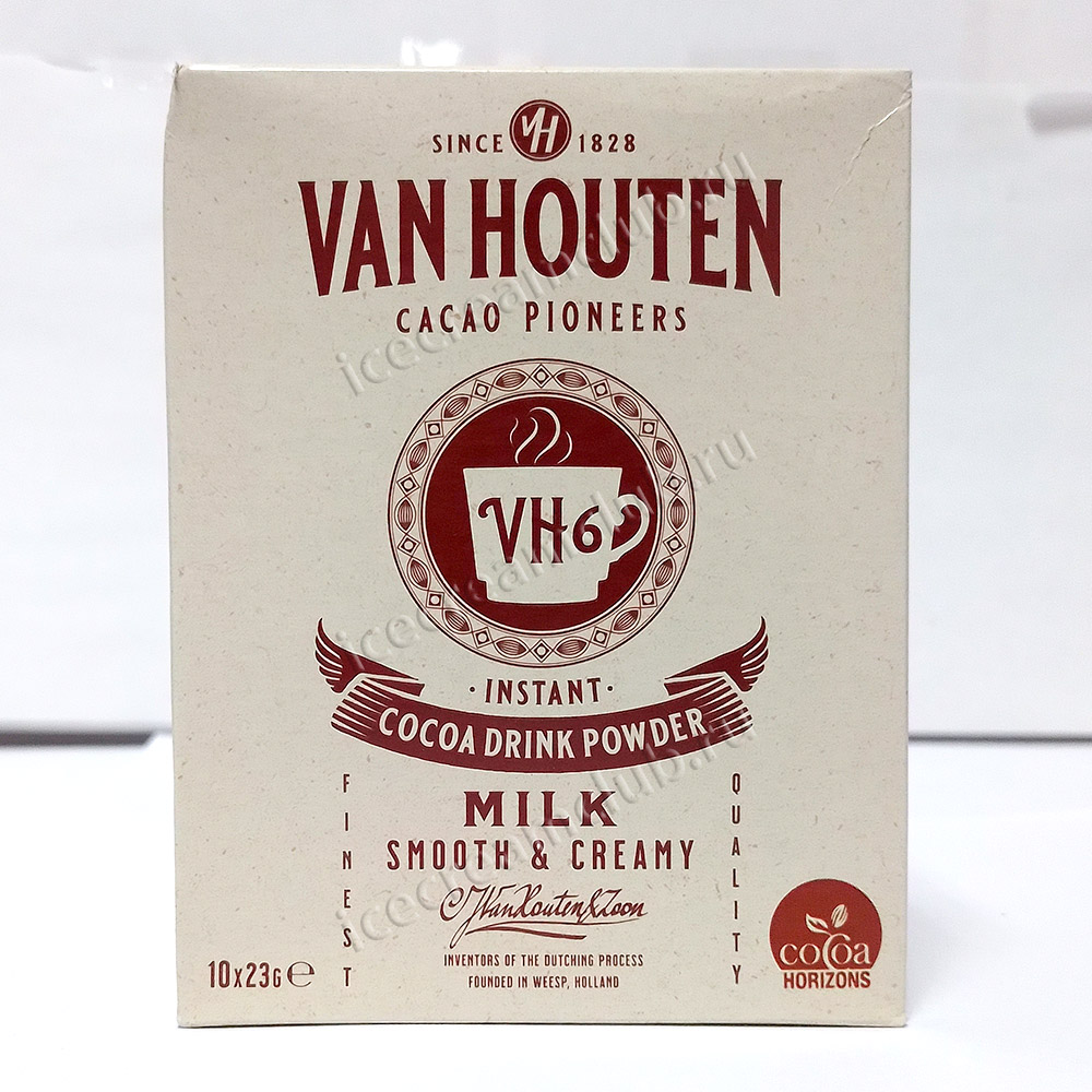 Четвертое дополнительное изображение для товара Растворимый шоколадный напиток (порошок) VH6 Van Houten, арт VM-72145-V86 (10 порций)